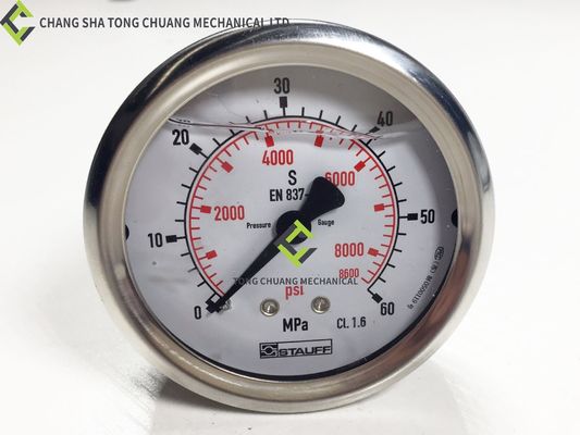 重工業のコンクリートポンプトラックのスペアパーツとズームリオン,圧力計 Ds63-60mpa 1019900185