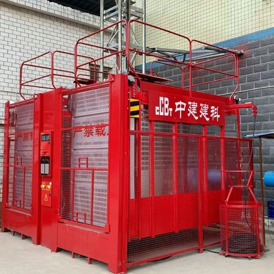 SC100 建設機械 赤 高速 変動周波数 知的貨物エレベーター 建設エレベーター